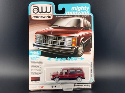 Auto World 1985 Dodge Caravan Red AWSP167 B 1/64 | eBay