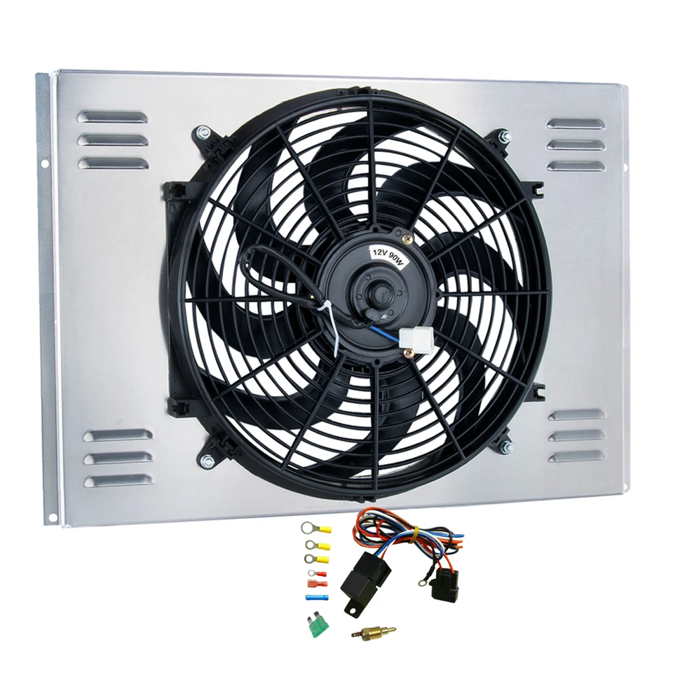 Electric Radiator Fan+Shroud Kits Fit 1968-1974 Dodge Coronet Plymouth Big Block Foto 2 de 4