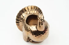 Bath & Body Works Golden Turkey Pedestal Candle Holder W/ Solid Gold Interior