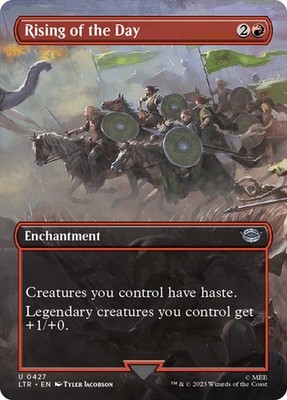 MTG - Rising of the Day - Borderless - Herr der Ringe - Magic the Gathering