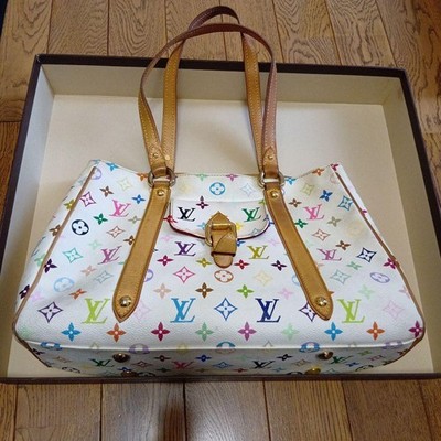 Louis Vuitton Multicolor Canvas Tote Bag Women's Used From Japan