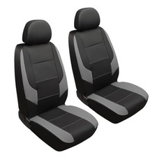 GIANT PANDA Front Car Seat Cover for Kia Sorento Sportage Forte B-Black Gray