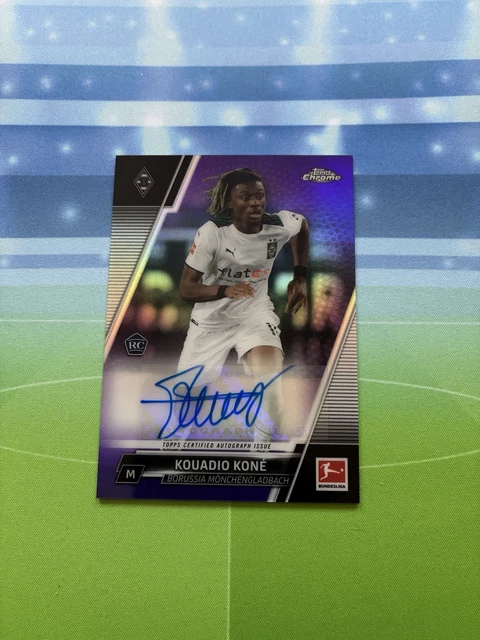 2021-22 Topps Chrome Bundesliga Auto RC Kouadio Kone Purple /199 Mönchengladbach