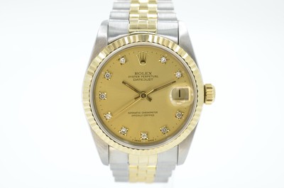 Rolex Datejust 31mm 68273 Champagne Diamond Dial 1989 watch with B&P
