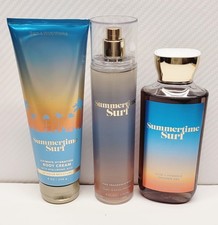 Bath  Body Works - Summertime Surf - Body Cream, Mist  Body Wash - 3 pc lot