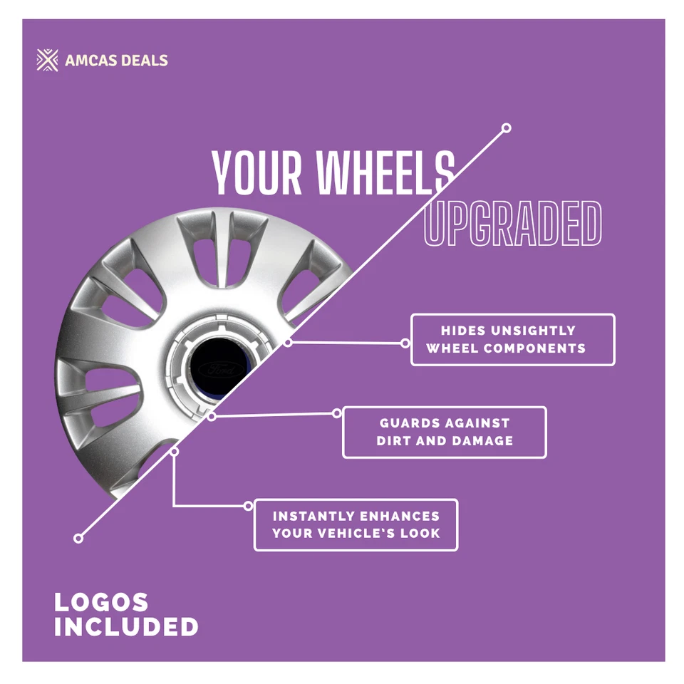 15" WHEEL TRIMS HUB CAPS COVERS TRIMS RIMS TO FIT VAUXHALL ASTRA K 2016  ** - Image 4 of 4