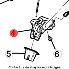 2018 Cadillac CTS Rear Compartment Lid Latch Used OEM 13513995
