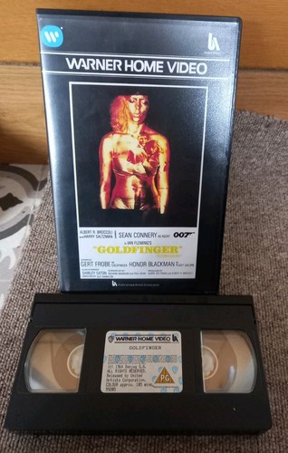 James Bond - GOLDFINGER - UK VHS Video - Warner Home Video