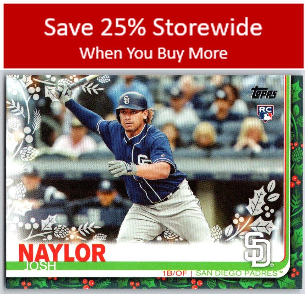 Josh Naylor RC 2019 Topps Holiday #HW140 San Diego Padres