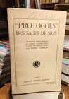 Protocoles des Sages de Sion - Bernard Grasset  Paris 1925