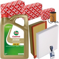 Febi Filterset+Castrol 5W30 Passend FüR Audi A3 8V VW Golf 7 8 Passat B8 Touran