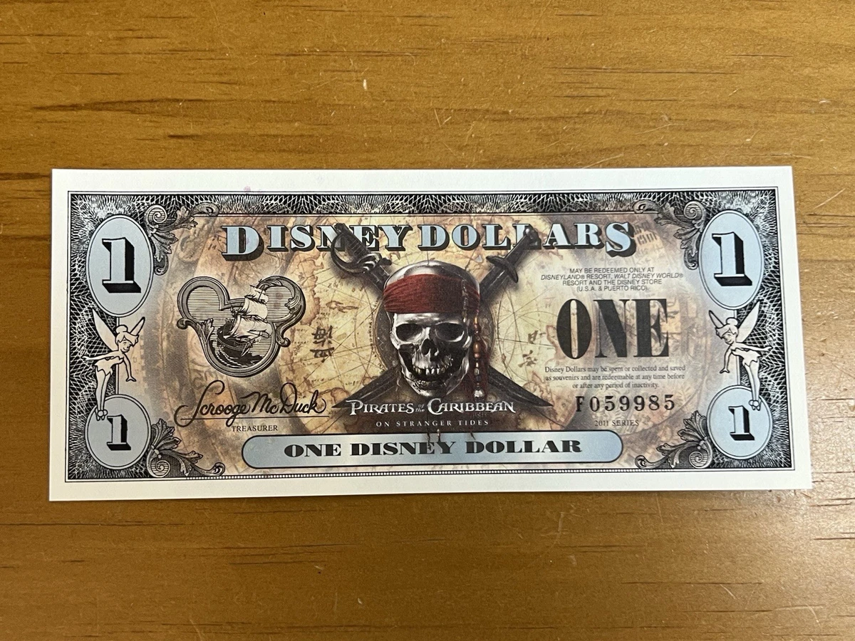 Pirates of the Caribbean Disney Dollars (1968-Now) | eBay