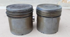 2 USED MOWOG MG-MGA 75MM PISTONS - BANDS TO CHANGE