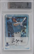 2011 Bowman Draft Chrome Prospects Refractor Bubba Starling BGS 9 MINT 0j6