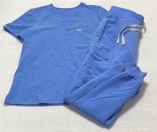 Figs Technical Collection Blue Scrub Set Catarina Top XS Zamora Jogger S Women  s