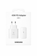 Original Samsung USB-C Netzstecker Schnellladeadapter Weiß Fast Charger 45 W