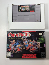 Ogre Battle The March of the Black Queen Nintendo SNES with box authentic