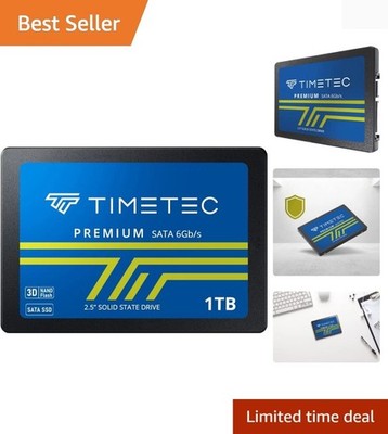 1TB SSD 3D NAND SATA III 6Gb/s 2.5 Inch 7mm 0.28'' Read Speed Up to 550 MB/s S...