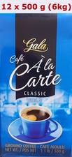 12 x 500 g original GALA Cafe A la Carte Classic MILD Kaffee gemahlen (Eduscho)