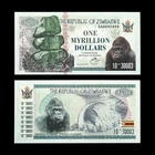 Zimbabwe 1 Myrillion Dollars Banknote 100 Trillion UNC