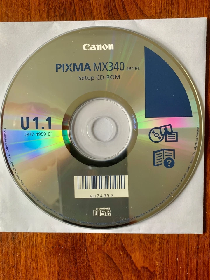 CANON PIXMA MX340 MANUAL & U1.1 SET-UP CD-ROM - Image 2 of 4