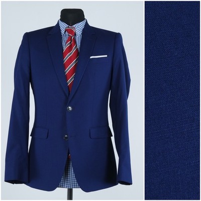 Königsblauer Herrenblazer 36R UK-Größe DIGEL Slim Fit Sport Mantel Jacke