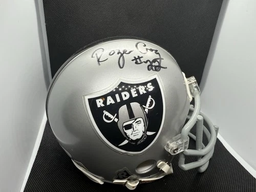 Roger Craig Signed Raiders Mini Helmet JSA