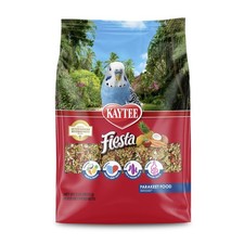 Kaytee Fiesta Parakeet Bird Food, Nutritious and Fun Blend, Supports Skin, Feath