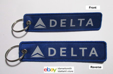 DELTA AIR LINES DL TAG KEYCHAIN 2020 Key Chain 5.5" Long USA Air Crew Blue