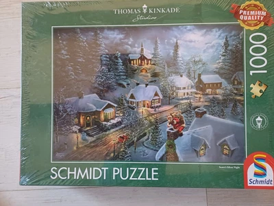Santa´s Silent Night Thomas Kinkade Schmidt Puzzle mit 1000 Teilen neu - Bild 1 von 3