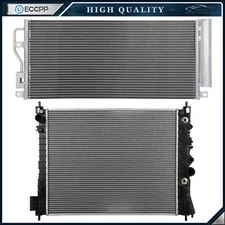 Aluminum Radiator & AC Condenser Cooling Kit For 2016 2017-2019 Buick Encore