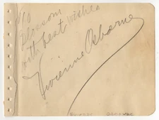 Vivienne Osborne signed autographed album page! RARE! AMCo COA! 827
