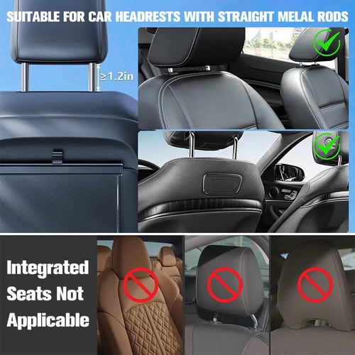 Telescopic Tablet iPad Holder For Car Mount Headrest Universal 4.7~12.9" Tablets - Picture 13 of 17