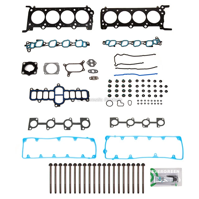 Juego de juntas de culata pernos de culata aptos 09-14 Mobility Ventures Ford E150 E250 F150 4,6 L Foto 2 de 4