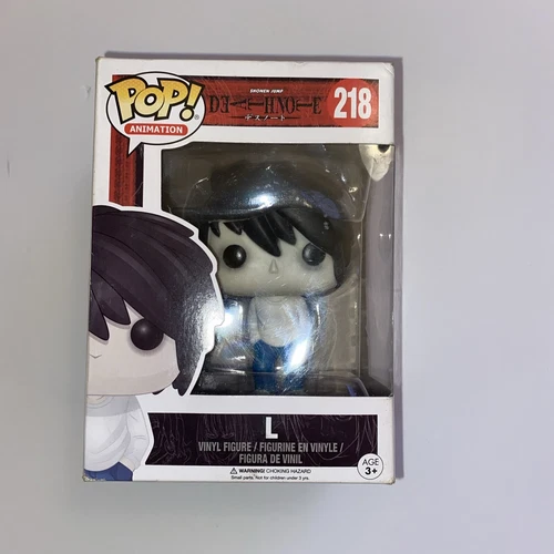 Funko Pop Animation Death Note L #218 Vaulted Box Damage/stain See Photos OBO