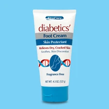 XtraCare Diabetics' Foot Cream, 4.5 fl oz – Dry Skin Protectant, Fragrance-Free