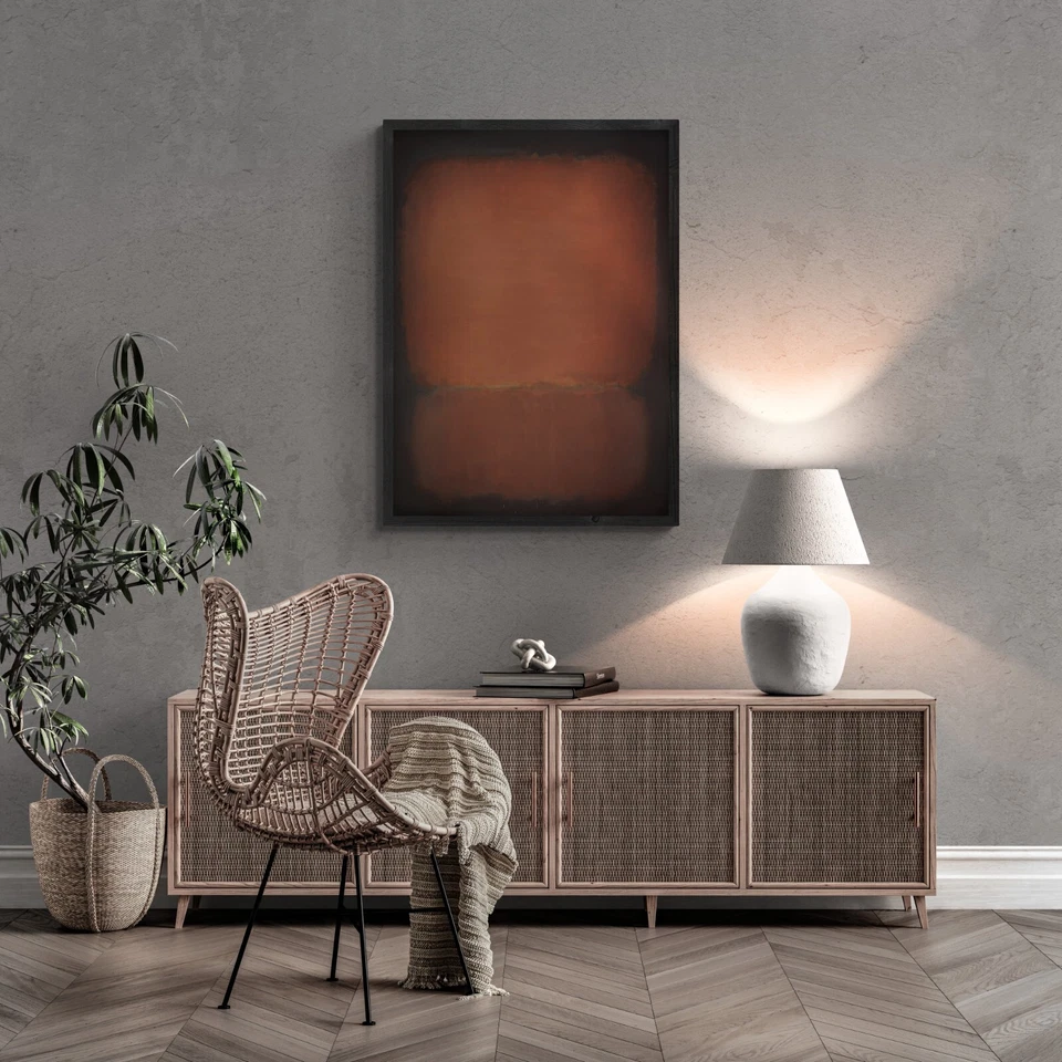 Reproducción Mark Rothko Nº 10 sobre lienzo elástico 31,5"x39,4", impresión 3D premium Foto 2 de 4