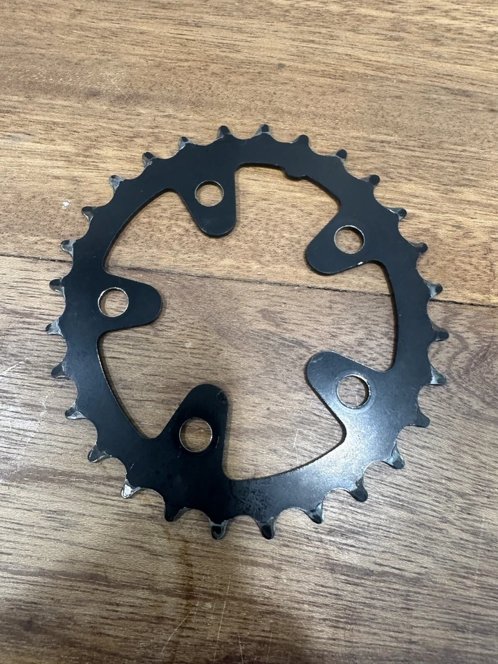 Vintage Shimano BIOPACE Chainring 28 Tooth 74 BCD 28t Black - Image 3 of 3