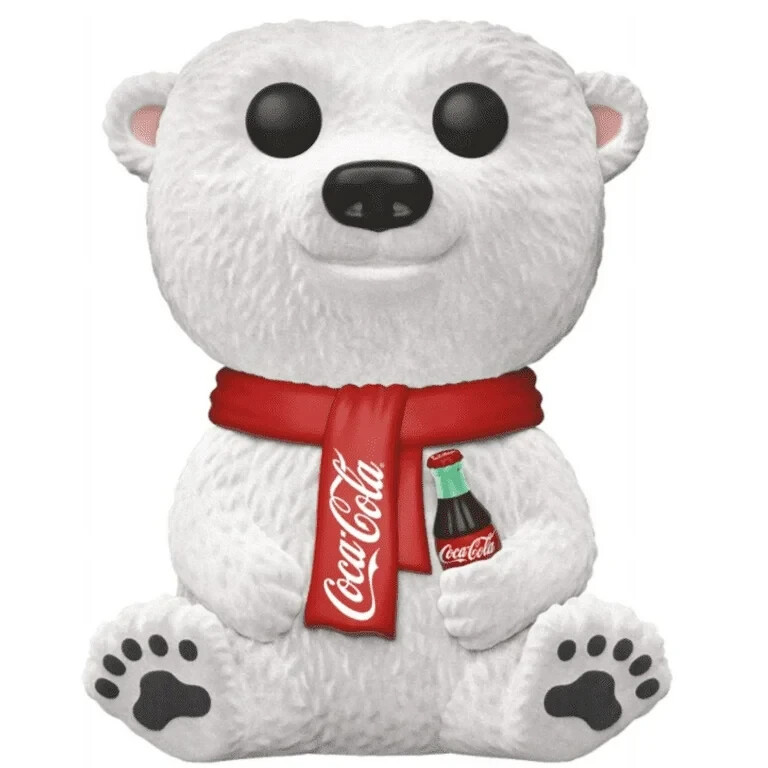 Coca-Cola Polar Bear Flocked Funko Limited Edition #58 - Box Lunch Exclusive