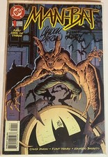 Man-Bat #1 Comic Feb 1996 - Signed By Chuck Dixon & Flint Henry 247/750 COA 