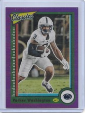 2023 PANINI CHRONICLES DRAFT PICKS PARKER WASHINGTON #18 CLASSICS  PURPLE  44/49