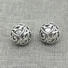 5 pièces de perles rondes renard neuf tailles en argent sterling 925 pour