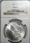 1884o Morgan Dollar  NGC MS64    (1892028)