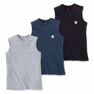 carhartt sleeveless pocket tee