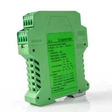 Signal Converter Isolator 4-20mA to 0-10V 1 In 1 Out 1 In 2 DC Current Analog