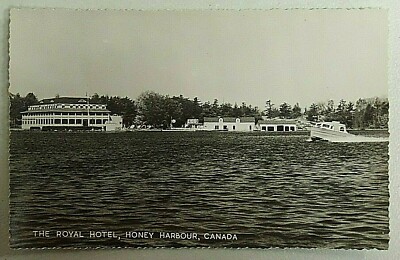 The Royal Hotel Honey Harbour Canada Real Photo Postcard RPPC 5766