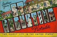 Postcard: Greetings from 186 FRAK STINE Florida CITY IN THE UNITED STA