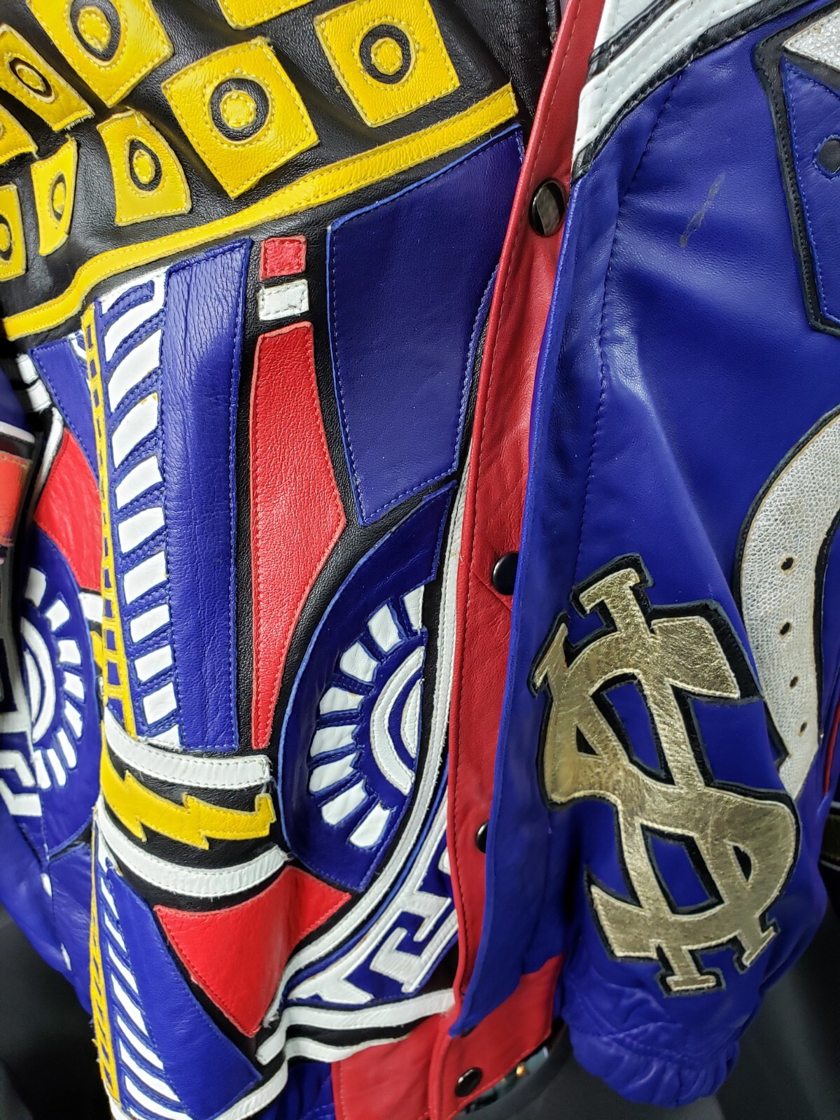 Custom Made Multi Color Leather Gamblers Bomber S… - image 21
