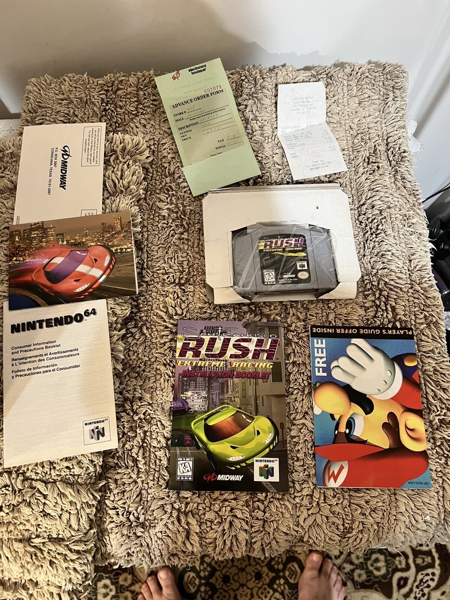 san francisco RUSH extreme racing game n64 pal nintendo 64