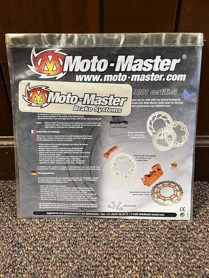 Nuevo rotor de freno de disco genuino Moto Master 110285 para motocicleta Foto 4 de 4